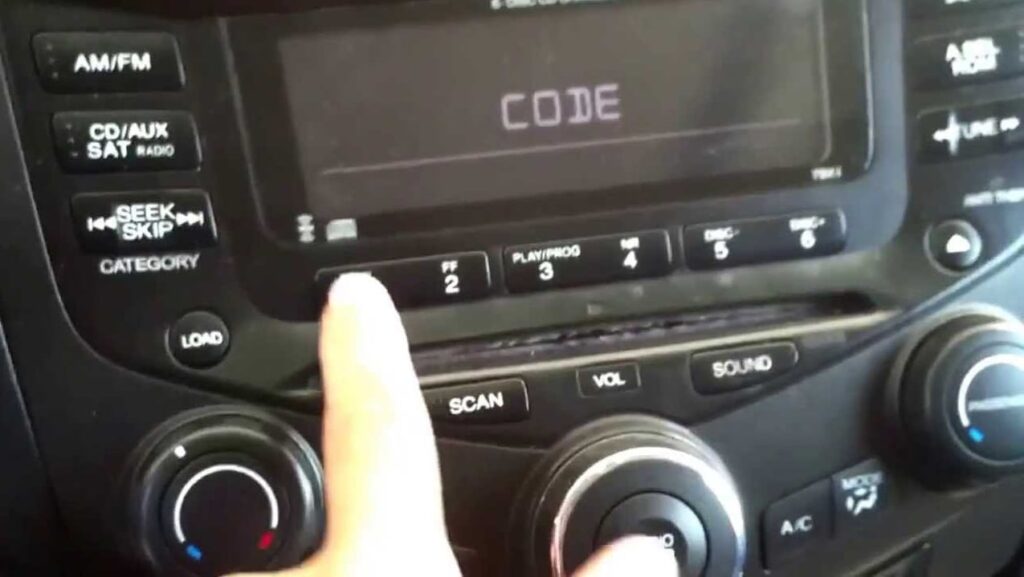 Código de radio Honda Código de radio