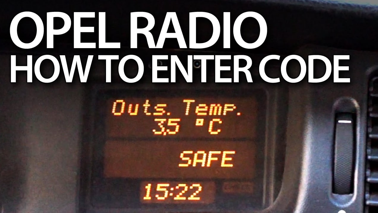 Código de radio Opel Código de radio