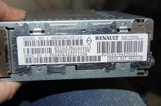 Renault Radio Code