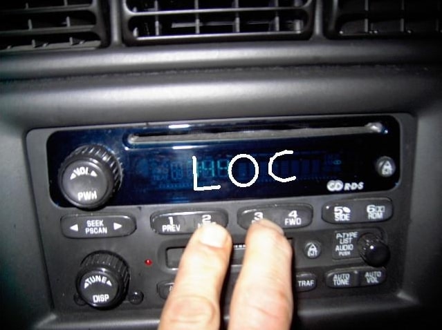 GMC Radio Code