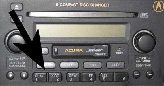 Acura TL Radio Code