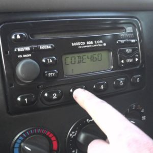 Ford Transit Radio Code