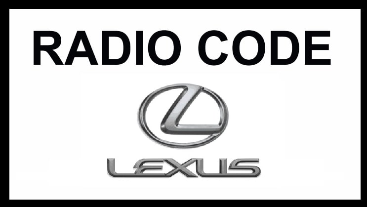 Lexus Radio Code
