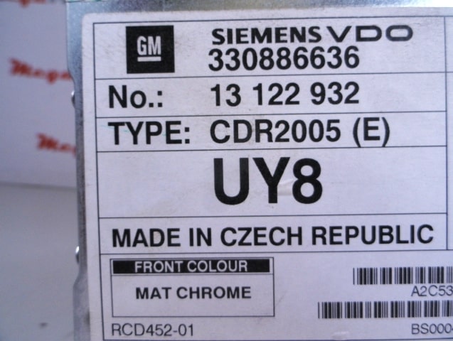 Siemens VDO Radio Code