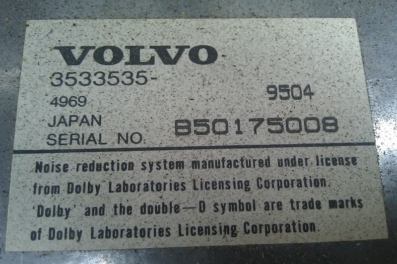 Volvo V70 Radio Code