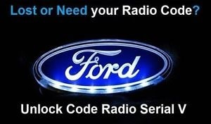 Ford V Series Radio Code