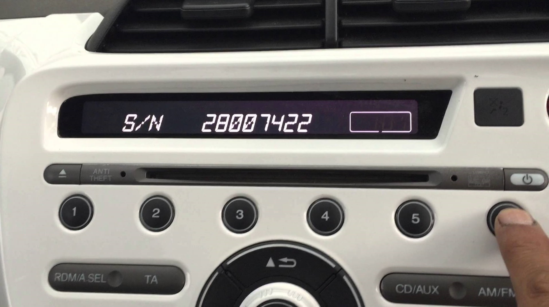 Honda Fit Radio Code