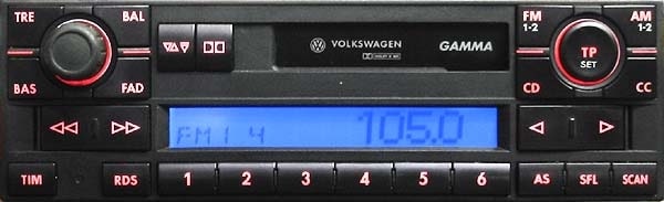 VW Gamma Radio Code