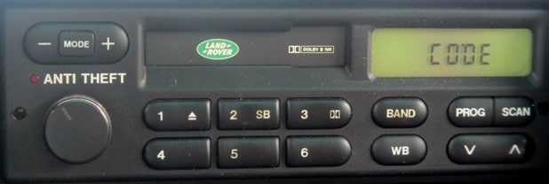 Land Rover Freelander Radio Code