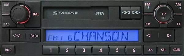 VW Beta Radio Code