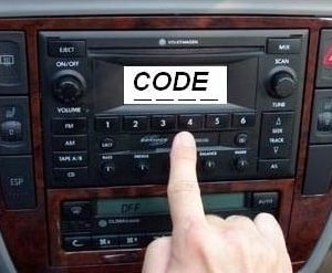 Enter Radio Code