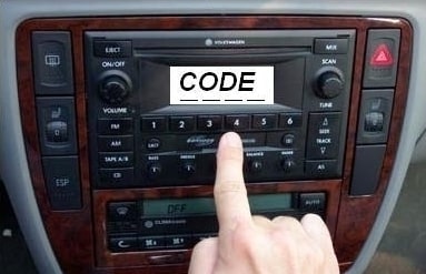 Enter Radio Code