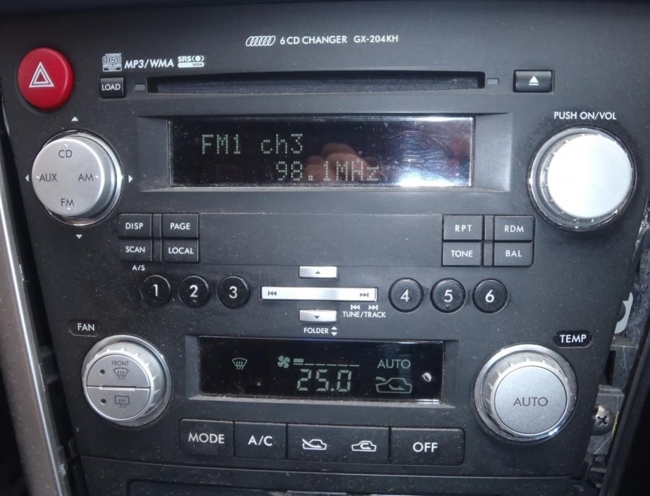 Subaru Liberty Radio Code
