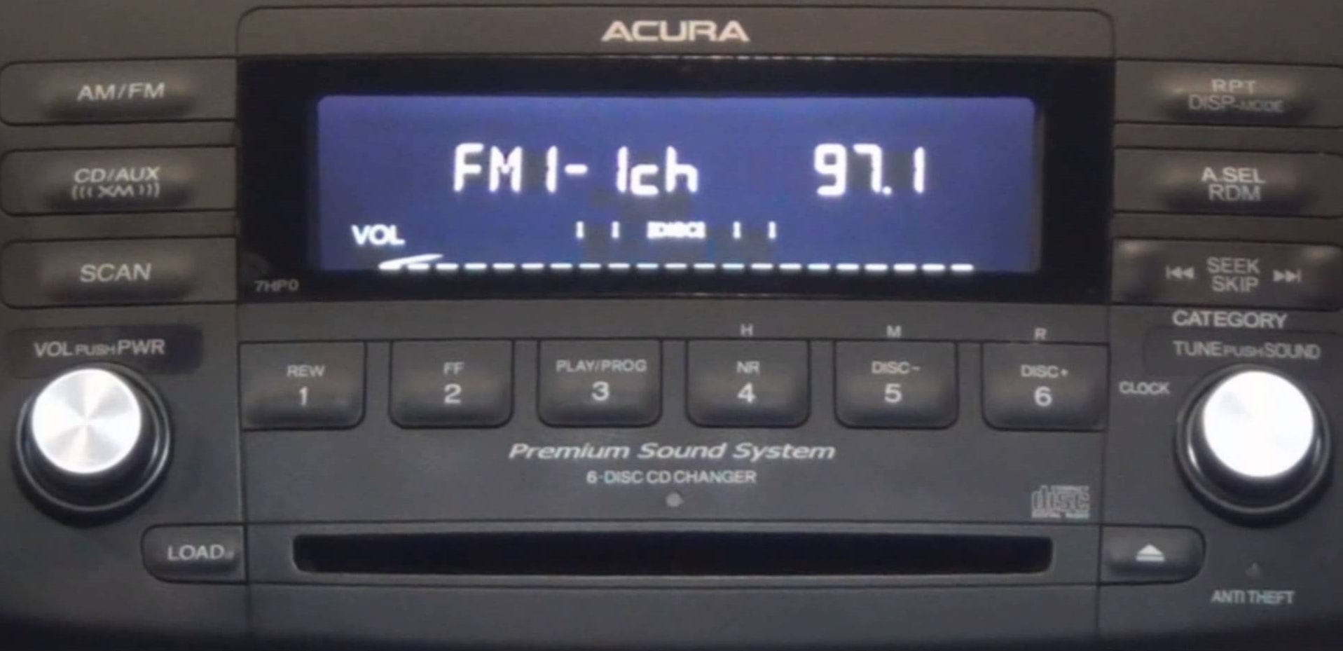 How To Enter Acura Radio Code