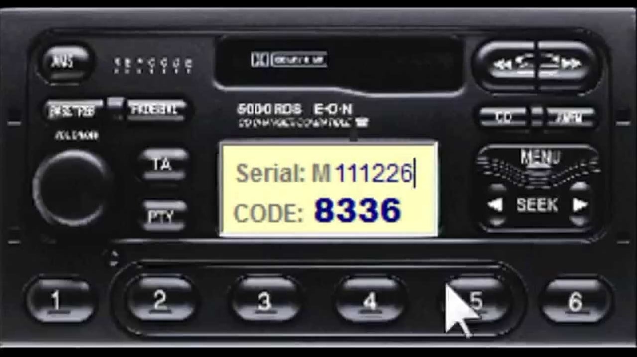 Ford M Series Radio Code