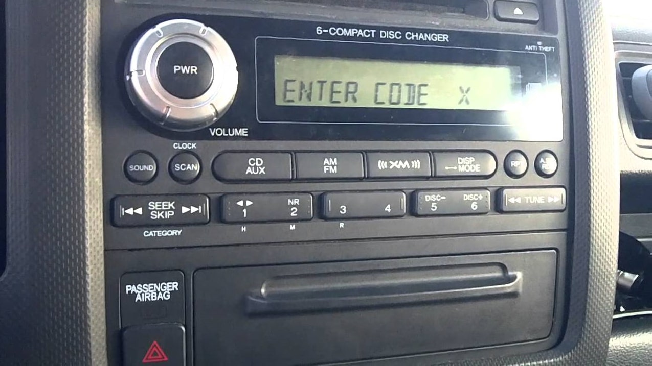 Honda Ridgeline Radio Code