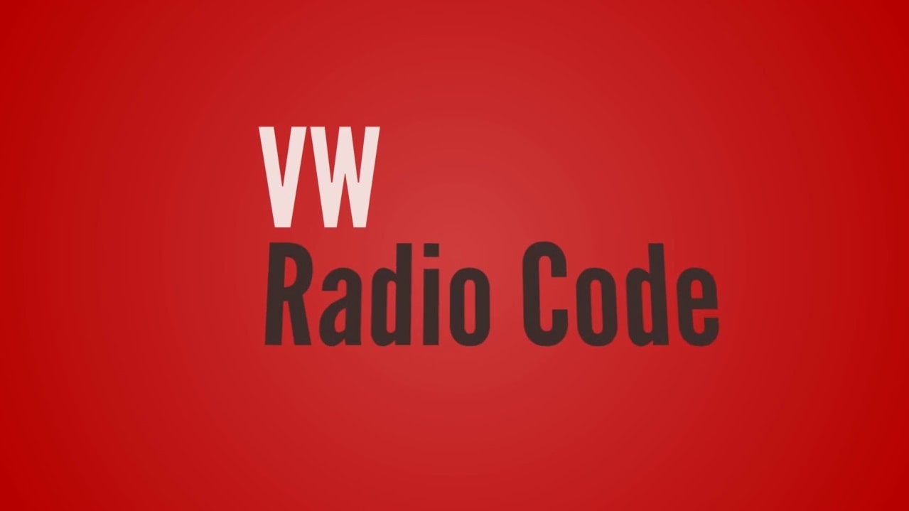 VW Monsoon Radio Code