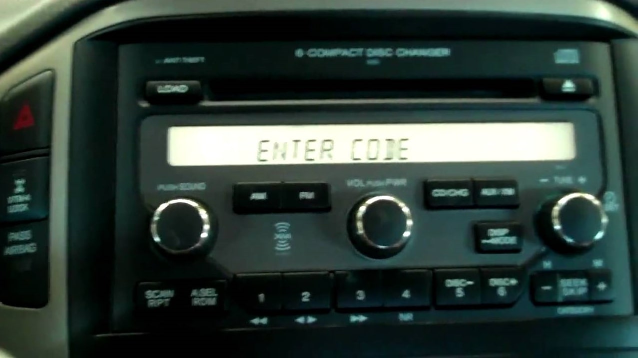 2007 Honda Pilot Radio Code