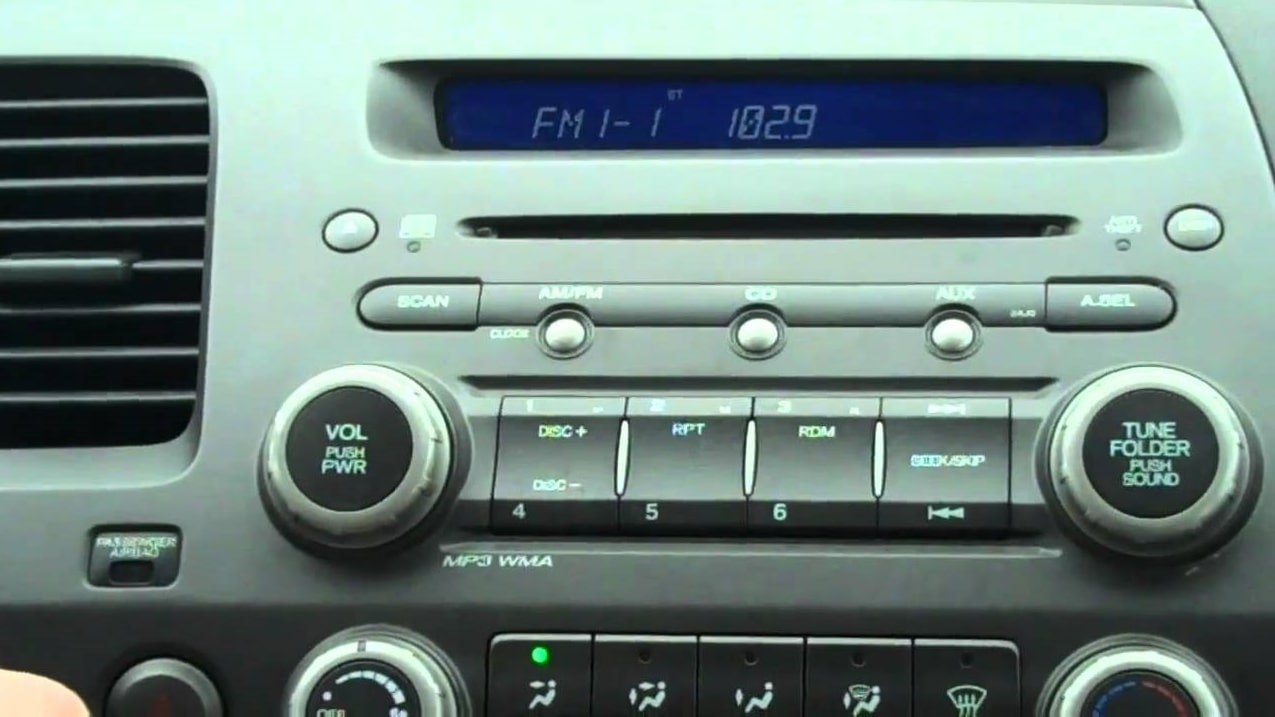 2008 Honda Civic Radio Code