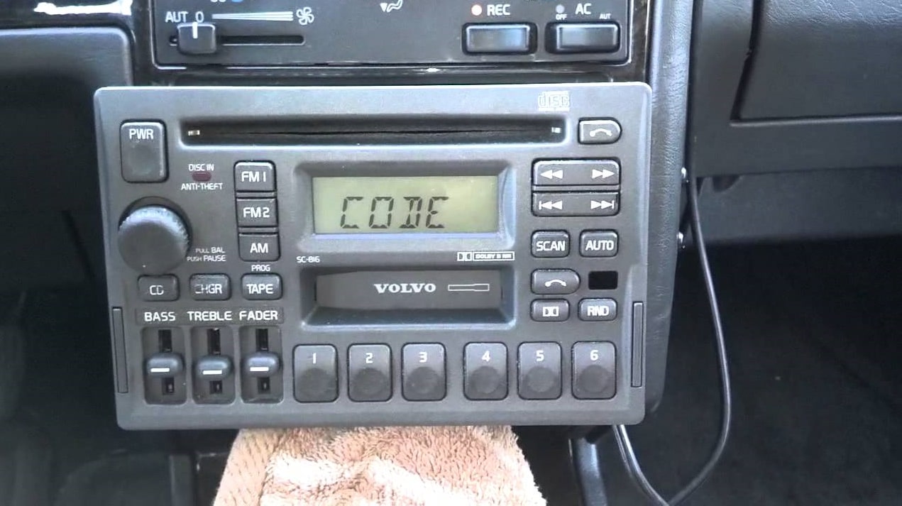 Enter Volvo Radio Code
