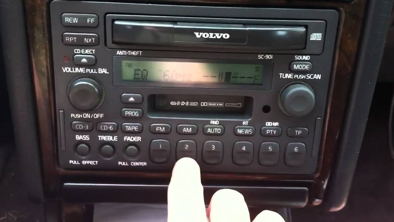 Enter Volvo Radio Code