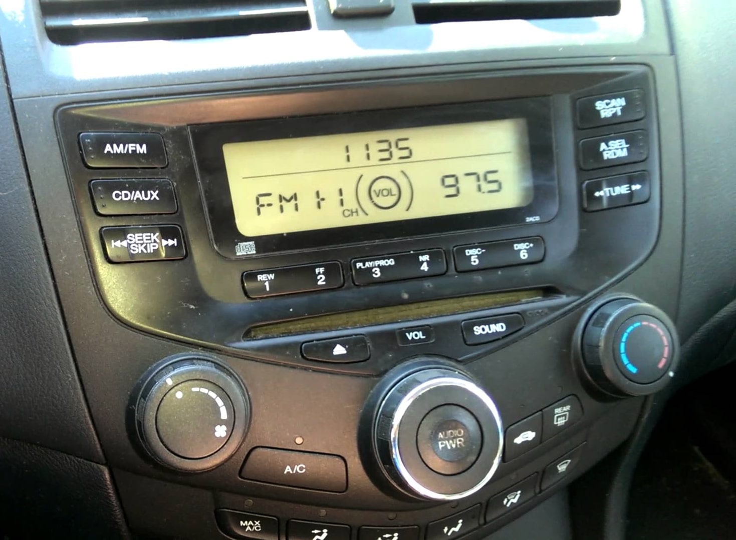 2006 Honda Accord Radio Code
