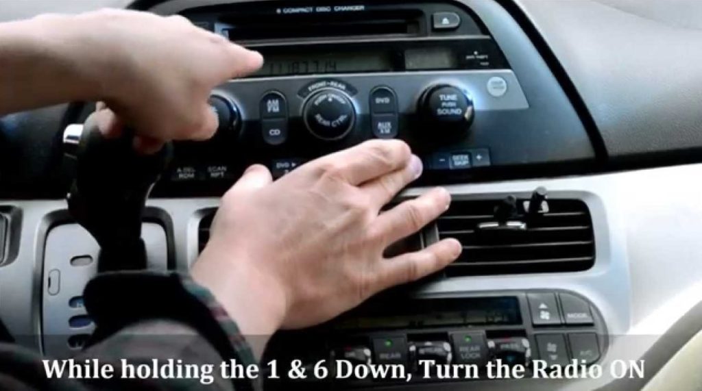 2006 honda odyssey radio code