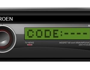 Citroen Picasso Radio Code