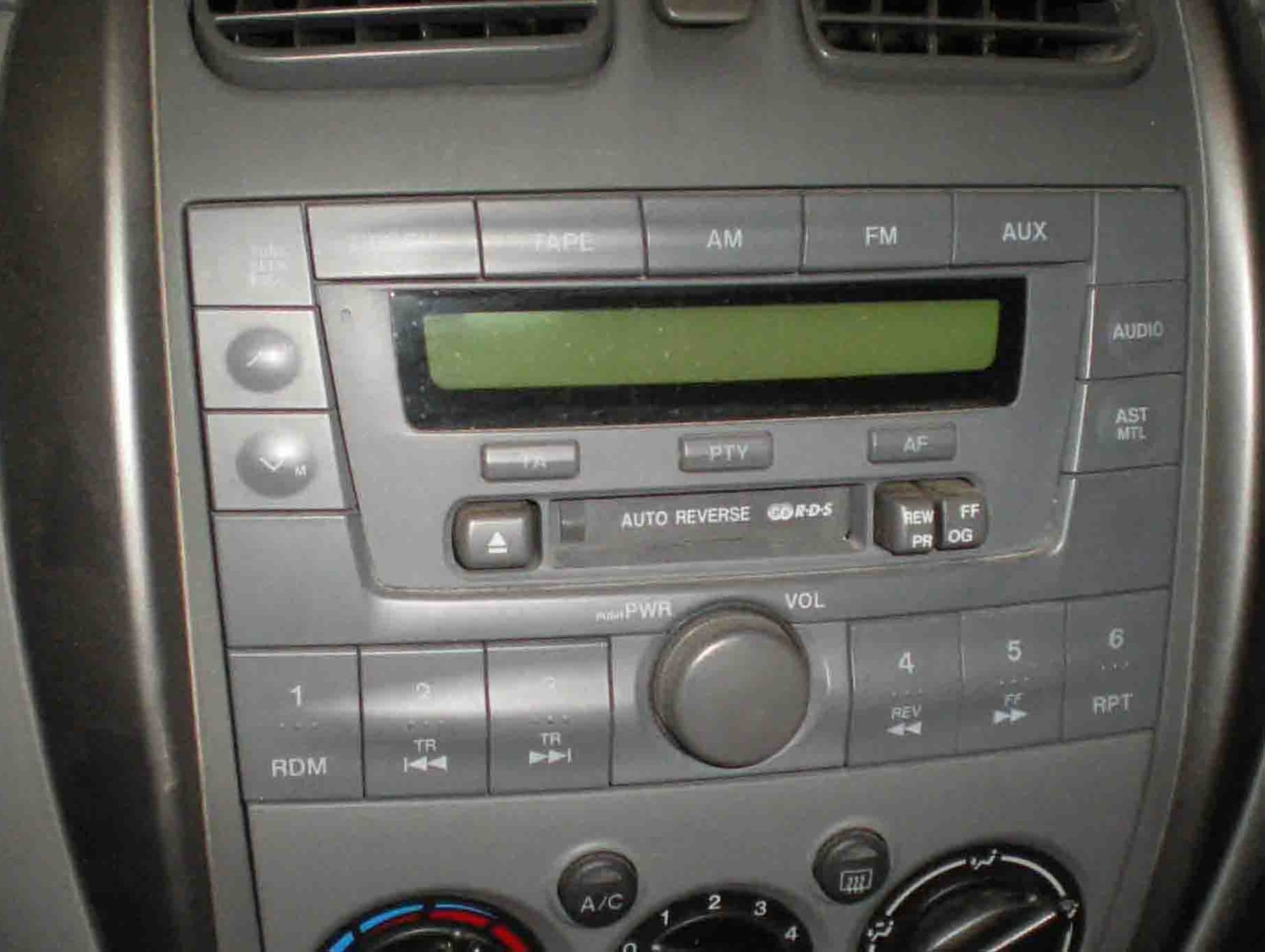 Mazda Premacy Radio Code