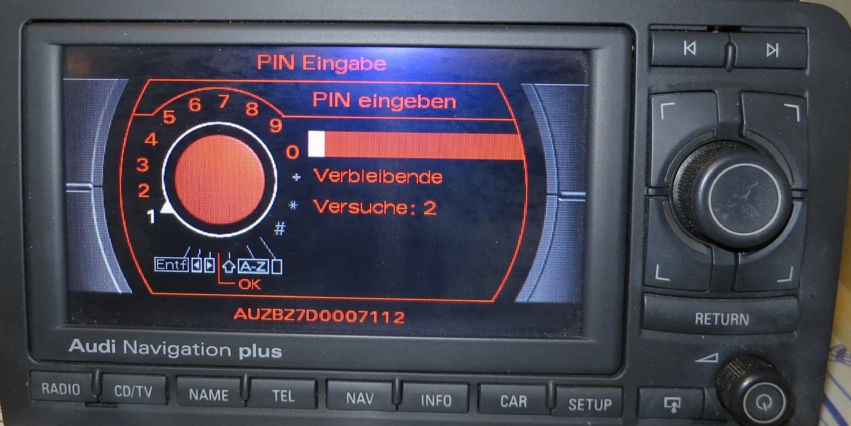 Audi Navi Plus Radio Code