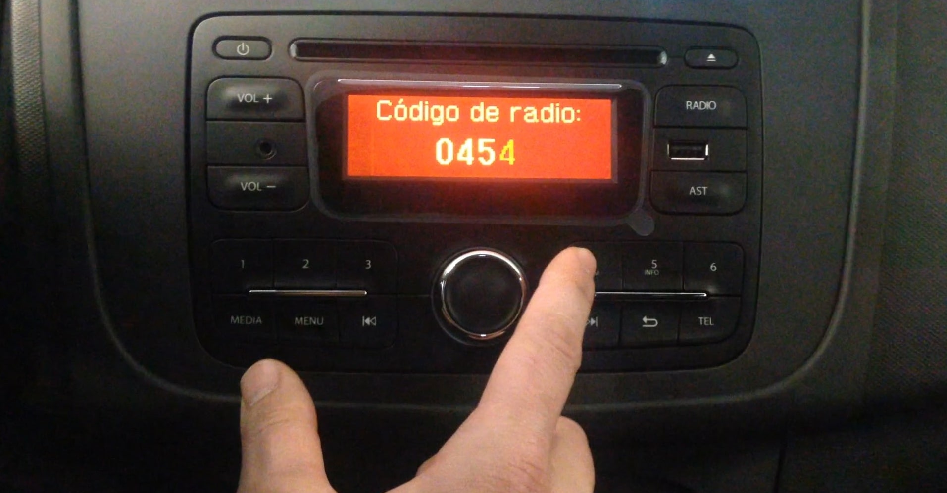Enter Dacia Radio Code