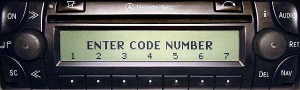 Input Becker Radio Code