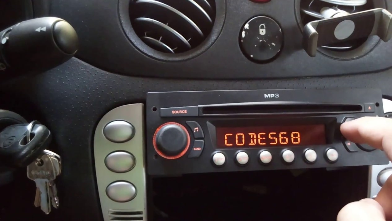 Input Citroen Radio Code