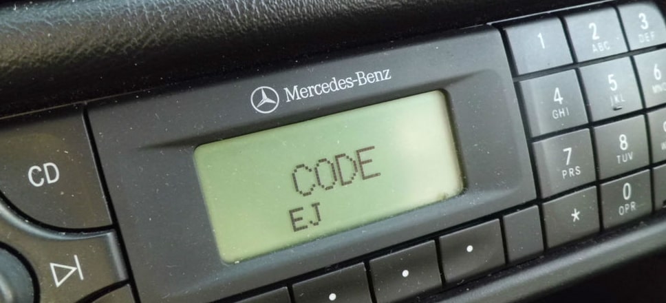 Enter Mercedes Radio Code