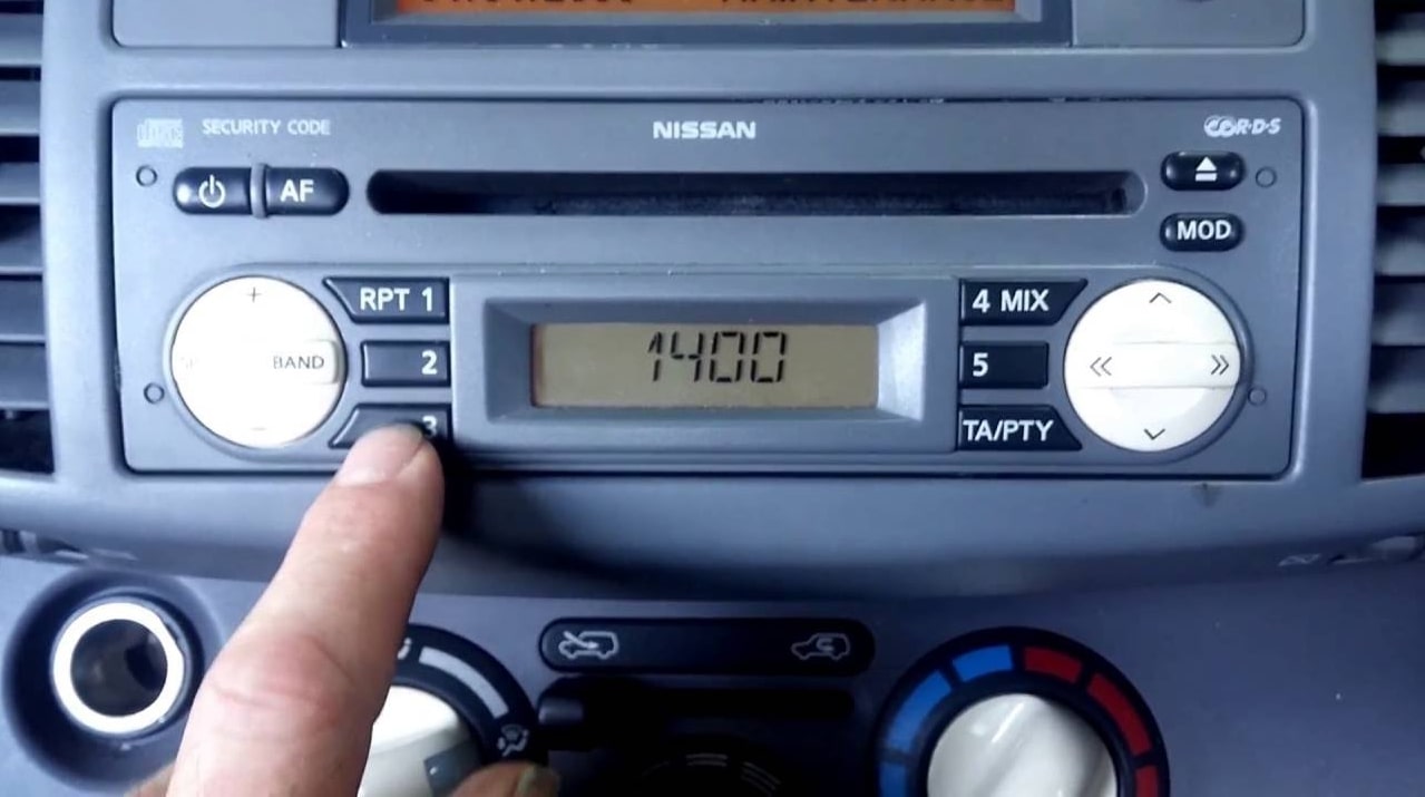 Enter Nissan Radio Code
