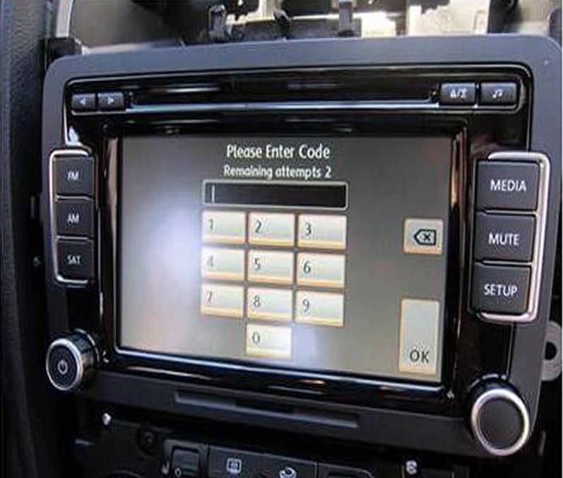 VW RCD 310 Radio Code Calculator