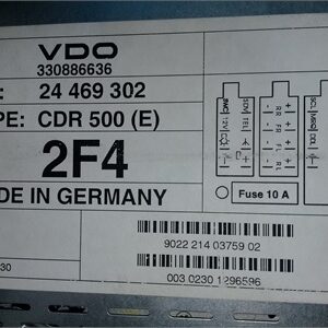 CDR 500 Serial Number