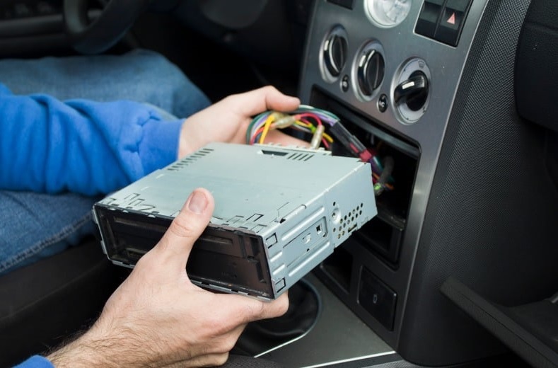 Remove Jeep Vehicle Radio Device